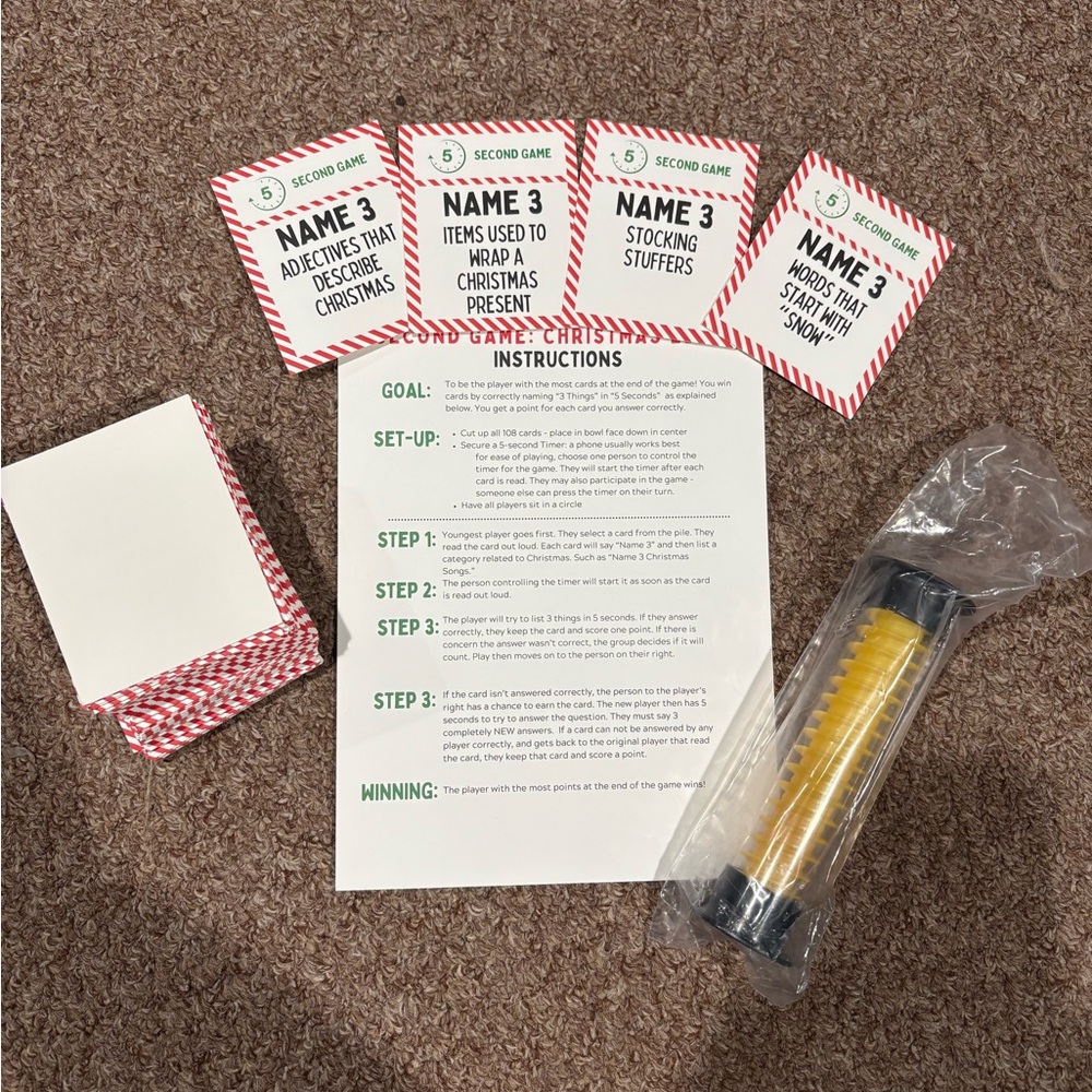 Fun family Christmas game!